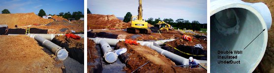 underduct ducting installation