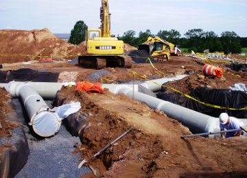 Underduct underground ducting installation