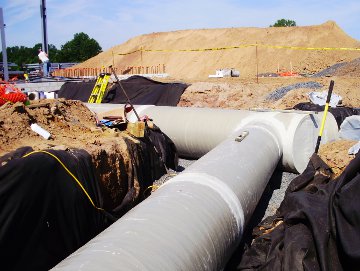 Underduct underground ducting installation